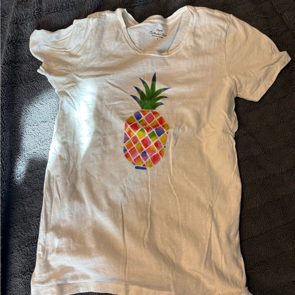 J. Crew Pineapple Collector Tee Shirt